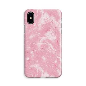 CaseCompany Abstract Painting Pink: iPhone X Volledig Geprint Hoesje
