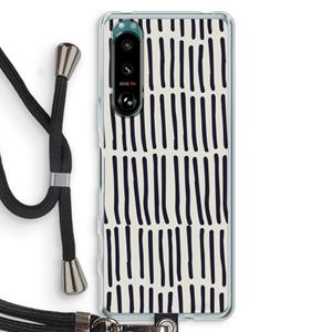 CaseCompany Moroccan stripes: Sony Xperia 5 III Transparant Hoesje met koord