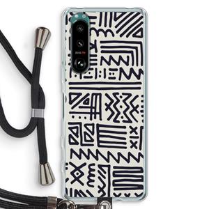 CaseCompany Marrakech print: Sony Xperia 5 III Transparant Hoesje met koord