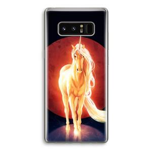 CaseCompany Last Unicorn: Samsung Galaxy Note 8 Transparant Hoesje