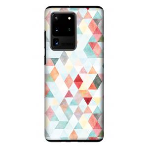 CaseCompany Gekleurde driehoekjes pastel: Samsung Galaxy S20 Ultra Tough Case