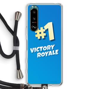 CaseCompany Victory Royale: Sony Xperia 5 III Transparant Hoesje met koord