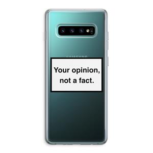 CaseCompany Your opinion: Samsung Galaxy S10 Plus Transparant Hoesje