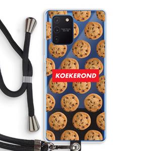 CaseCompany Koekerond: Samsung Galaxy Note 10 Lite Transparant Hoesje met koord