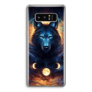 CaseCompany Wolf Dreamcatcher: Samsung Galaxy Note 8 Transparant Hoesje
