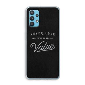 CaseCompany Never lose your value: Samsung Galaxy A32 4G Transparant Hoesje
