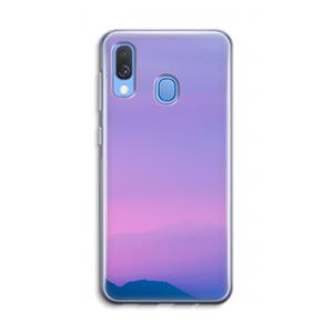 CaseCompany Sunset pastel: Samsung Galaxy A40 Transparant Hoesje