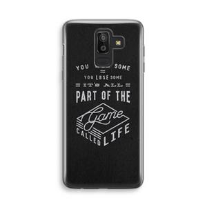 CaseCompany Life: Samsung Galaxy J8 (2018) Transparant Hoesje