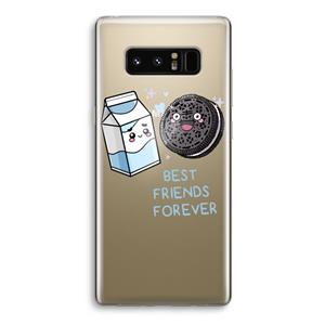 CaseCompany Best Friend Forever: Samsung Galaxy Note 8 Transparant Hoesje