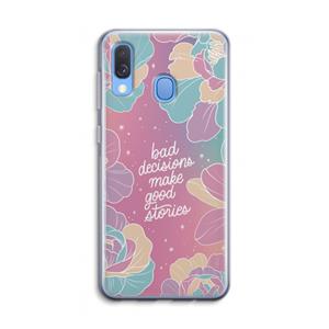 CaseCompany Good stories: Samsung Galaxy A40 Transparant Hoesje