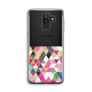 CaseCompany Gekleurde driehoekjes: Samsung Galaxy J8 (2018) Transparant Hoesje