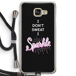 CaseCompany Sparkle quote: Samsung Galaxy A5 (2016) Transparant Hoesje met koord