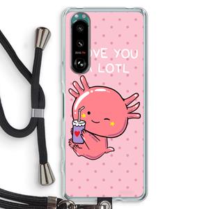 CaseCompany Love You A Lotl: Sony Xperia 5 III Transparant Hoesje met koord