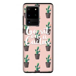 CaseCompany Cactus quote: Samsung Galaxy S20 Ultra Tough Case