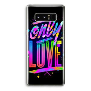 CaseCompany Only Love: Samsung Galaxy Note 8 Transparant Hoesje