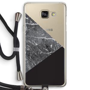 CaseCompany Combinatie marmer: Samsung Galaxy A5 (2016) Transparant Hoesje met koord