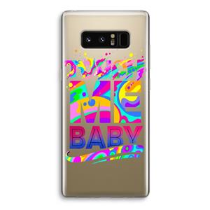CaseCompany Touch Me: Samsung Galaxy Note 8 Transparant Hoesje