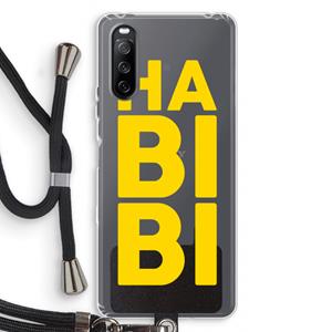 CaseCompany Habibi Blue: Sony Sony Xperia 10 III Transparant Hoesje met koord