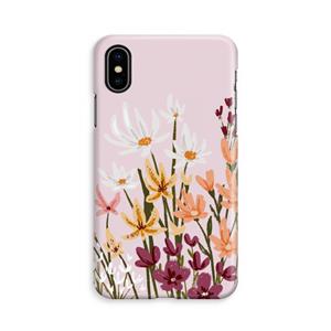 CaseCompany Painted wildflowers: iPhone X Volledig Geprint Hoesje