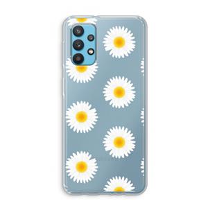 CaseCompany Margrietjes: Samsung Galaxy A32 4G Transparant Hoesje