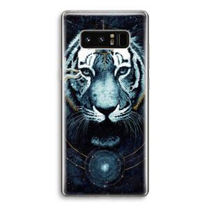 CaseCompany Darkness Tiger: Samsung Galaxy Note 8 Transparant Hoesje
