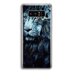 CaseCompany Darkness Lion: Samsung Galaxy Note 8 Transparant Hoesje