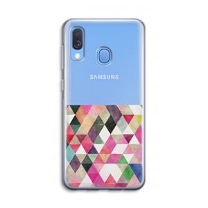 CaseCompany Gekleurde driehoekjes: Samsung Galaxy A40 Transparant Hoesje