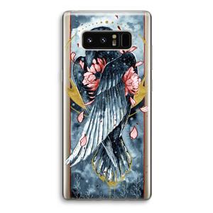 CaseCompany Golden Raven: Samsung Galaxy Note 8 Transparant Hoesje