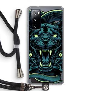 CaseCompany Cougar and Vipers: Samsung Galaxy S20 FE / S20 FE 5G Transparant Hoesje met koord