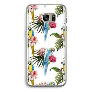 CaseCompany Kleurrijke papegaaien: Samsung Galaxy S7 Edge Transparant Hoesje