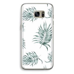 CaseCompany Simple leaves: Samsung Galaxy S7 Edge Transparant Hoesje