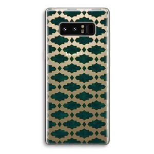 CaseCompany Moroccan tiles: Samsung Galaxy Note 8 Transparant Hoesje
