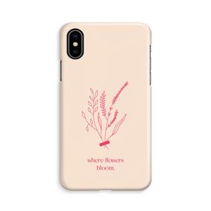 CaseCompany Where flowers bloom: iPhone X Volledig Geprint Hoesje