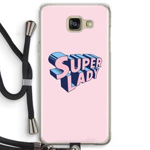 CaseCompany Superlady: Samsung Galaxy A5 (2016) Transparant Hoesje met koord