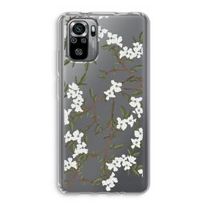 CaseCompany Blossoming spring: Xiaomi Redmi Note 10S Transparant Hoesje