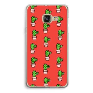 CaseCompany Mini cactus: Samsung A3 (2017) Transparant Hoesje