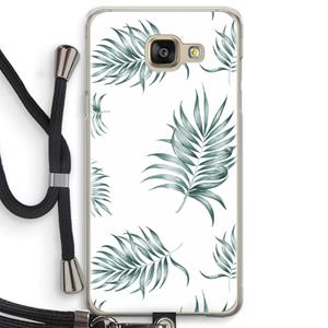 CaseCompany Simple leaves: Samsung Galaxy A5 (2016) Transparant Hoesje met koord