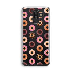 CaseCompany Donuts: Samsung Galaxy J8 (2018) Transparant Hoesje