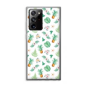 CaseCompany Ananas bladeren: Samsung Galaxy Note 20 Ultra / Note 20 Ultra 5G Transparant Hoesje