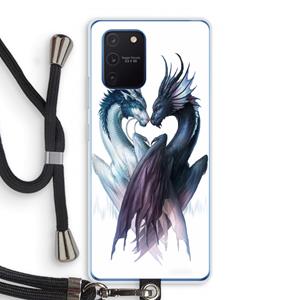 CaseCompany Yin Yang Dragons: Samsung Galaxy Note 10 Lite Transparant Hoesje met koord