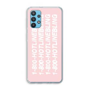 CaseCompany Hotline bling pink: Samsung Galaxy A32 4G Transparant Hoesje