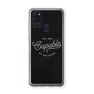 CaseCompany Capable: Samsung Galaxy A21s Transparant Hoesje