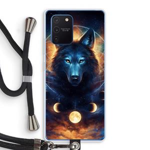 CaseCompany Wolf Dreamcatcher: Samsung Galaxy Note 10 Lite Transparant Hoesje met koord