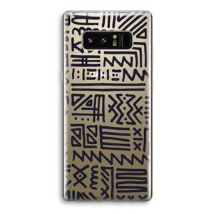 CaseCompany Marrakech print: Samsung Galaxy Note 8 Transparant Hoesje