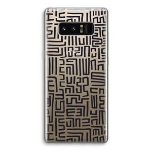 CaseCompany Moroccan Print: Samsung Galaxy Note 8 Transparant Hoesje