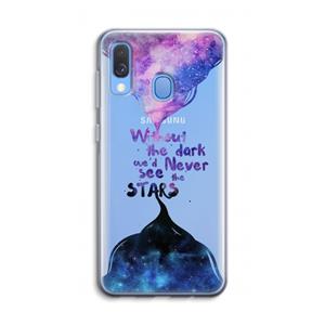 CaseCompany Stars quote: Samsung Galaxy A40 Transparant Hoesje
