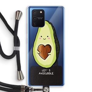 CaseCompany Avocuddle: Samsung Galaxy Note 10 Lite Transparant Hoesje met koord