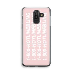CaseCompany Hotline bling pink: Samsung Galaxy J8 (2018) Transparant Hoesje