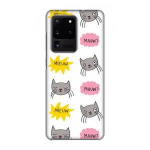 CaseCompany Meow: Volledig geprint Samsung Galaxy S20 Ultra Hoesje