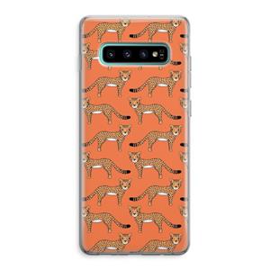 CaseCompany Cheetah: Samsung Galaxy S10 Plus Transparant Hoesje